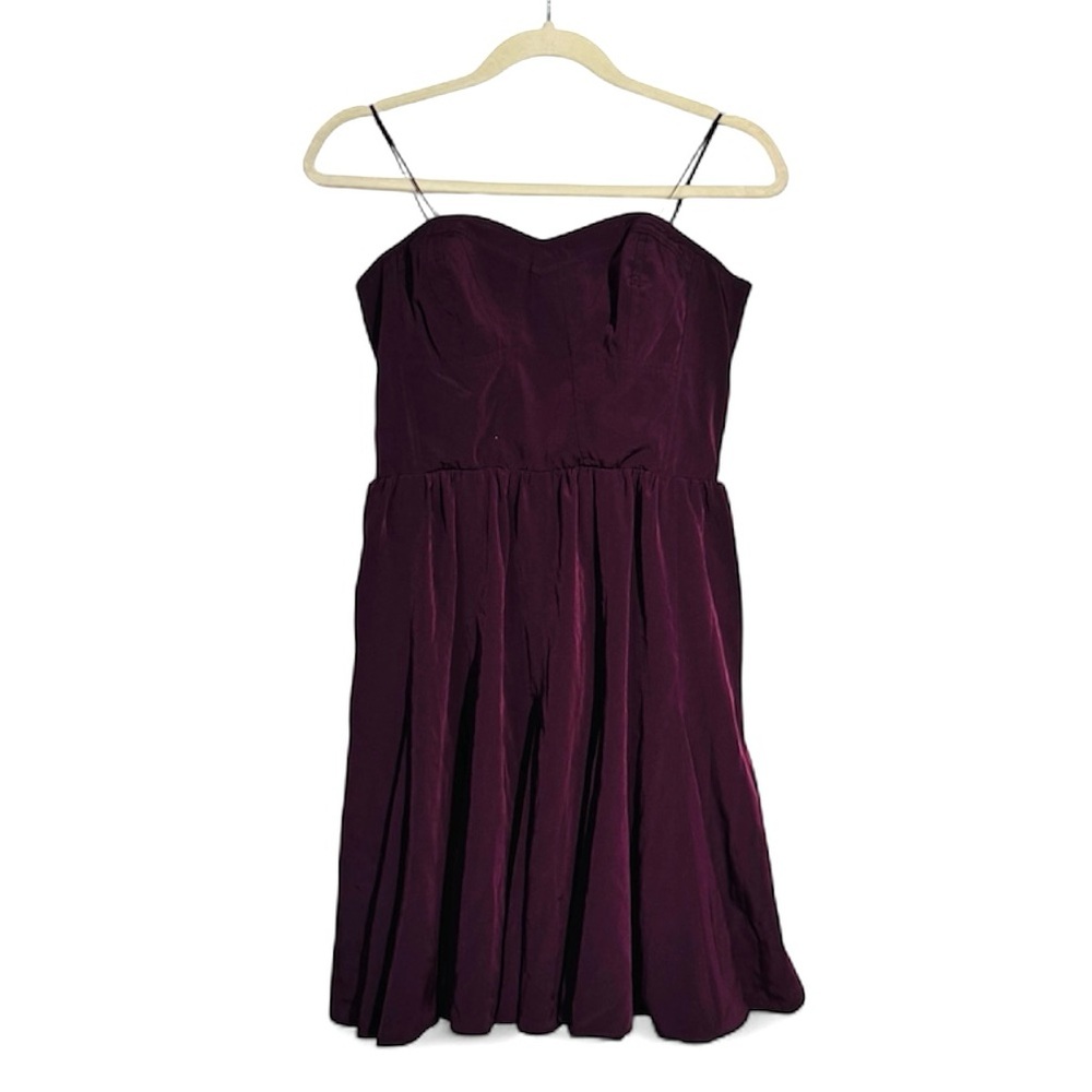 Elle Deep Purple Strapless Dress
